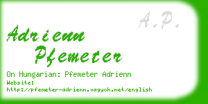 adrienn pfemeter business card